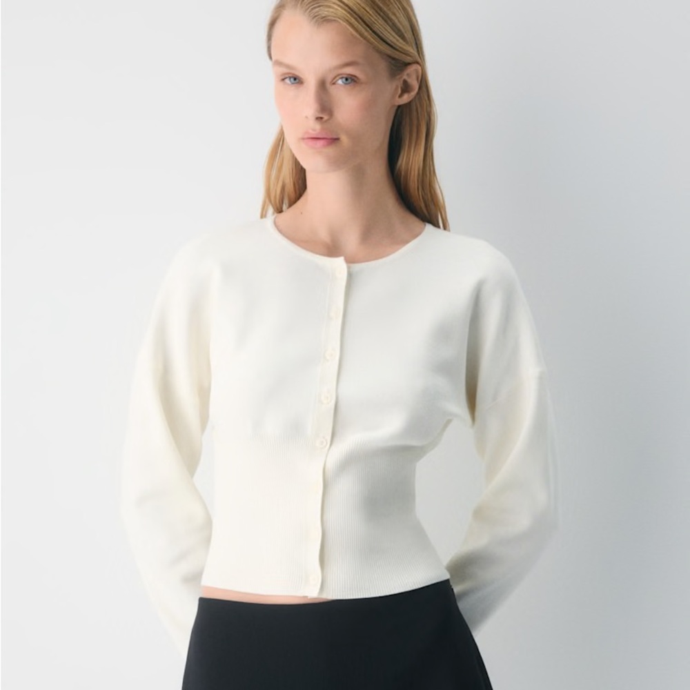 NWOT Wilfred Golightly Cardigan in Light Birch